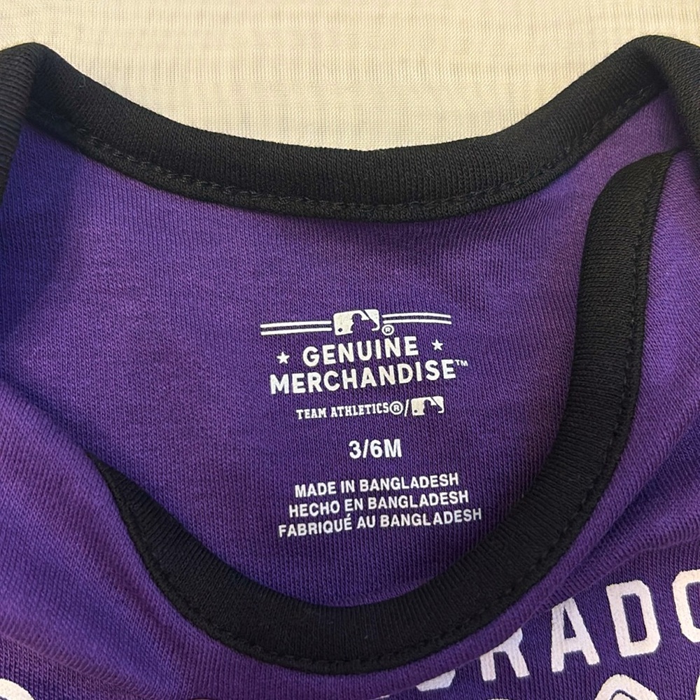 NEW [MLB] Colorado Rockies Girls Growth Stage Set of 4x, Baby 0/3 to 3/6 Months - Picture 12 of 12
